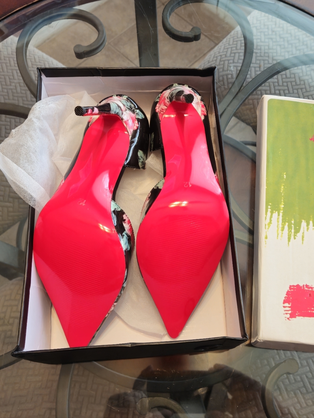 Extra Wide Size 12 (Custom Size) Red Bottom Stiletto 4.3 inch Heel Pumps - NEW - Picture 3 of 5
